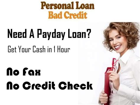 No Credit Check Loans Without Bank Account